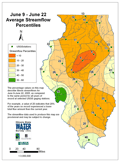 June 9 - June 22 Average Streamflow Percentiles
