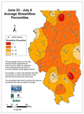 June 23 - July 6 Average Streamflow Percentiles