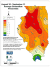 August 30 - September 13 Average Streamflow Percentiles