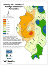 January 4 - January 17 Average Streamflow Percentiles