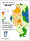 January 18 - January 31 Average Streamflow Percentiles