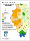 February 1 - February 14 Average Streamflow Percentiles
