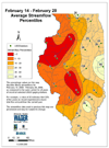 February 14 - February 28 Average Streamflow Percentiles
