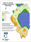 April 12 - April 25 Average Streamflow Percentiles