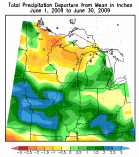 Illinois Precipitation for June 2009