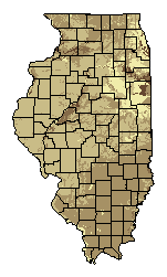 This map shows the soil texture suitability of this crop in the state of Illinois.