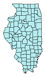This map shows the winter minimum temperature suitability of this crop in the state of Illinois.