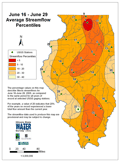 June 16 - June 29 Average Streamflow Percentiles