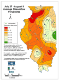 July 27 - August 9 Average Streamflow Percentiles