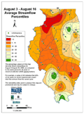 August 3 - August 16 Average Streamflow Percentiles