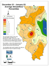 December 21 - January 3 Average Streamflow Percentiles