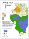 March 29 - April 11 Average Streamflow Percentiles