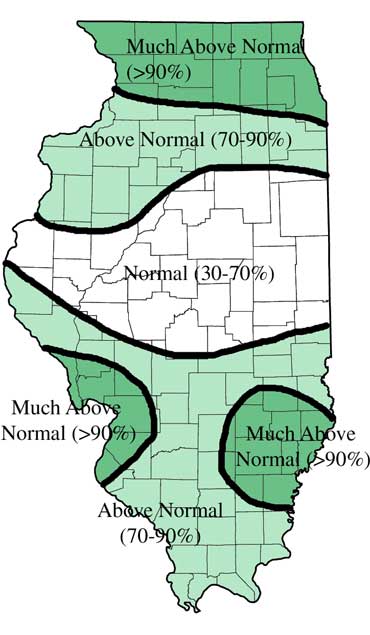 Figure 1. - Average Monthly Streamflows for June, 2000