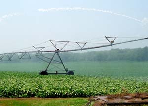 Illinois soybean irrigation in action