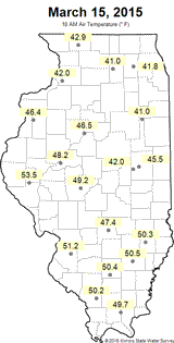 Soil Moisture map for April 15th, 2014