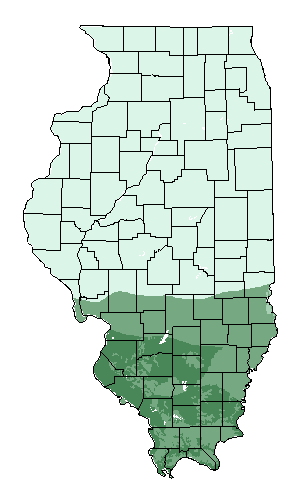 This map shows the overall suitability of this crop in the state of Illinois.