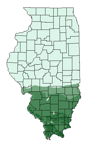 This map shows the overall suitability of this crop in the state of Illinois.