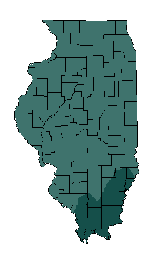 This map shows the precipitation suitability of this crop in the state of Illinois.