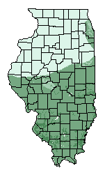 This map shows the overall suitability of this crop in the state of Illinois.