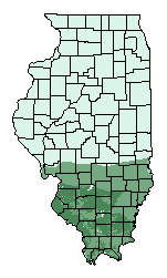 This map shows the overall suitability of this crop in the state of Illinois.