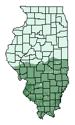 This map shows the overall suitability of this crop in the state of Illinois.