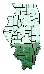 This map shows the overall suitability of this crop in the state of Illinois.