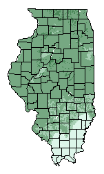 This map shows the overall suitability of this crop in the state of Illinois.