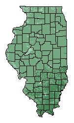 This map shows the overall suitability of this crop in the state of Illinois.