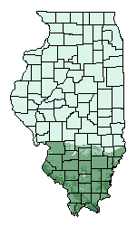 This map shows the overall suitability of this crop in the state of Illinois.