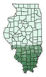 This map shows the overall suitability of this crop in the state of Illinois.