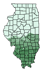 This map shows the overall suitability of this crop in the state of Illinois.