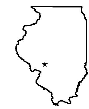 Locator map for Carlinville