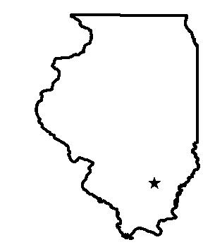 Locator map for Wayne City