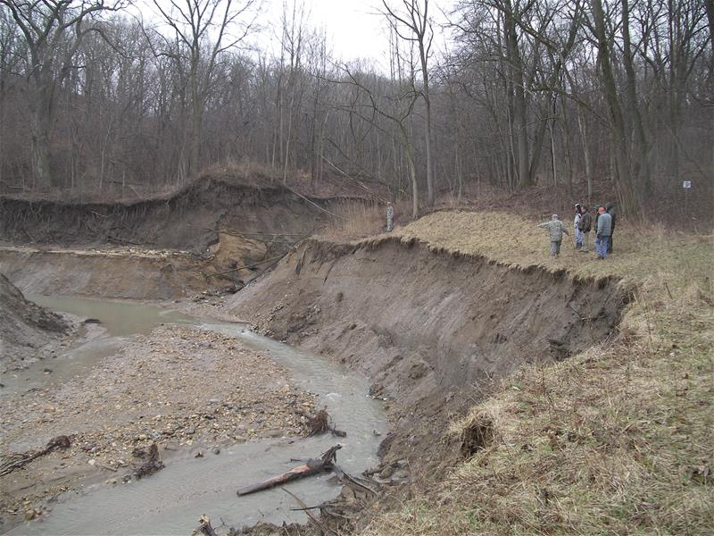 Area where South Kickapoo Creek Breached into a Gravel Pit IMGP2165