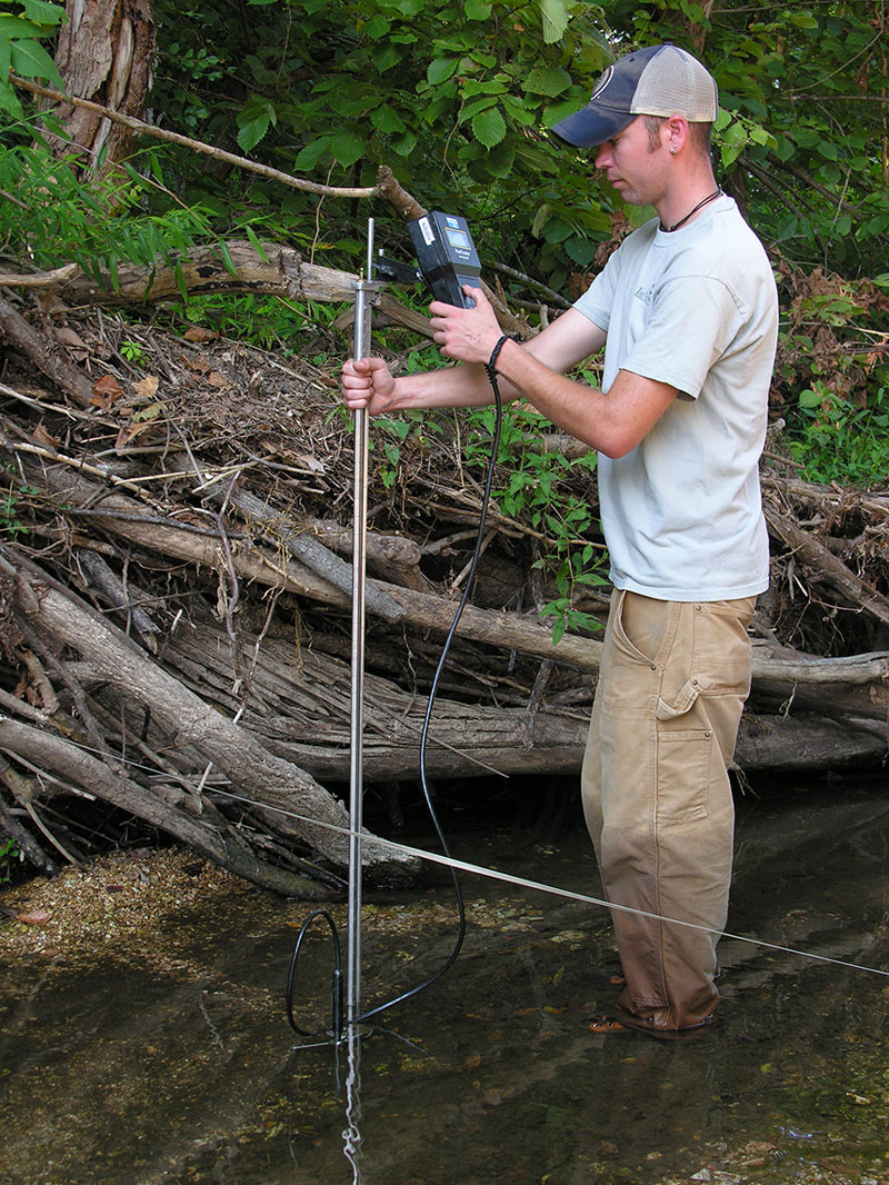 Sontek Flowtracker low flow measurement