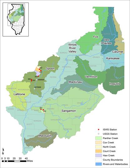 Illinois River Watershed Map