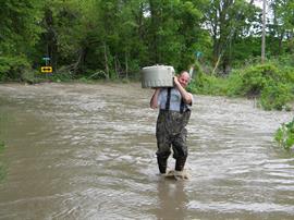 ISCO base sample retrieval during storm event