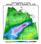 Rains across Midwest for September 2008