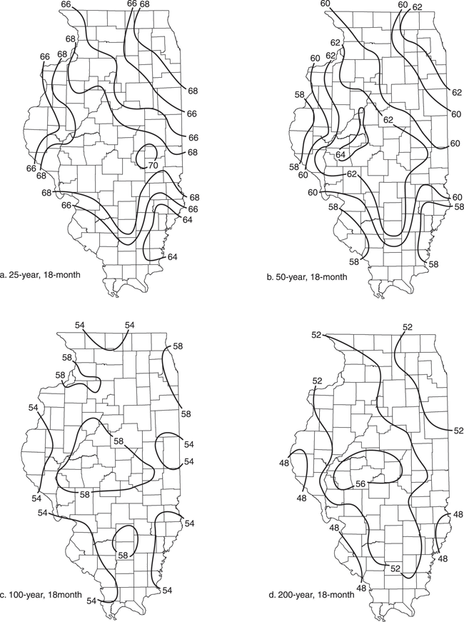 18-month drought map