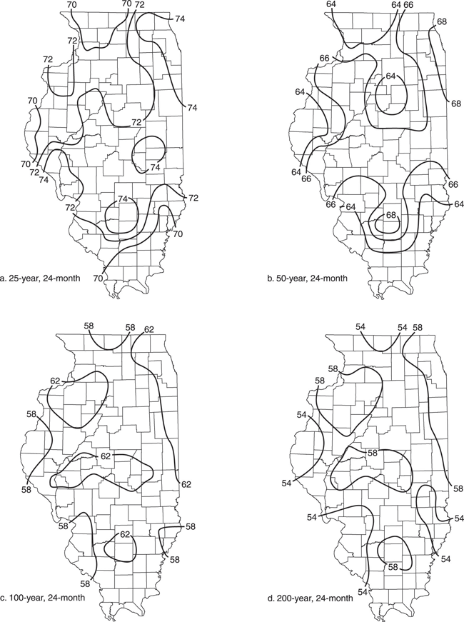 24-month drought map